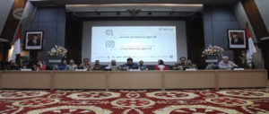Kepala Staf Kepresidenan RI Dr. Moeldoko saat peluncuran program Kartu Prakerja di Kantor Kemenko Perekonomian, pada Jumat (20/3). Hadir dalam acara tersebut Menko Perekonomian Airlangga Hartarto dan Direktur Eksekutif Manajemen Pelaksana Program Kartu Prakerja Denni Purbasari.