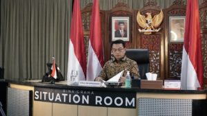 Kepala Staf Kepresidenan Dr Moeldoko dalam webinar tentang kepemimpinan di masa krisis yang digelar Universitas Paramadina Jakarta pada Kamis, (11/6)