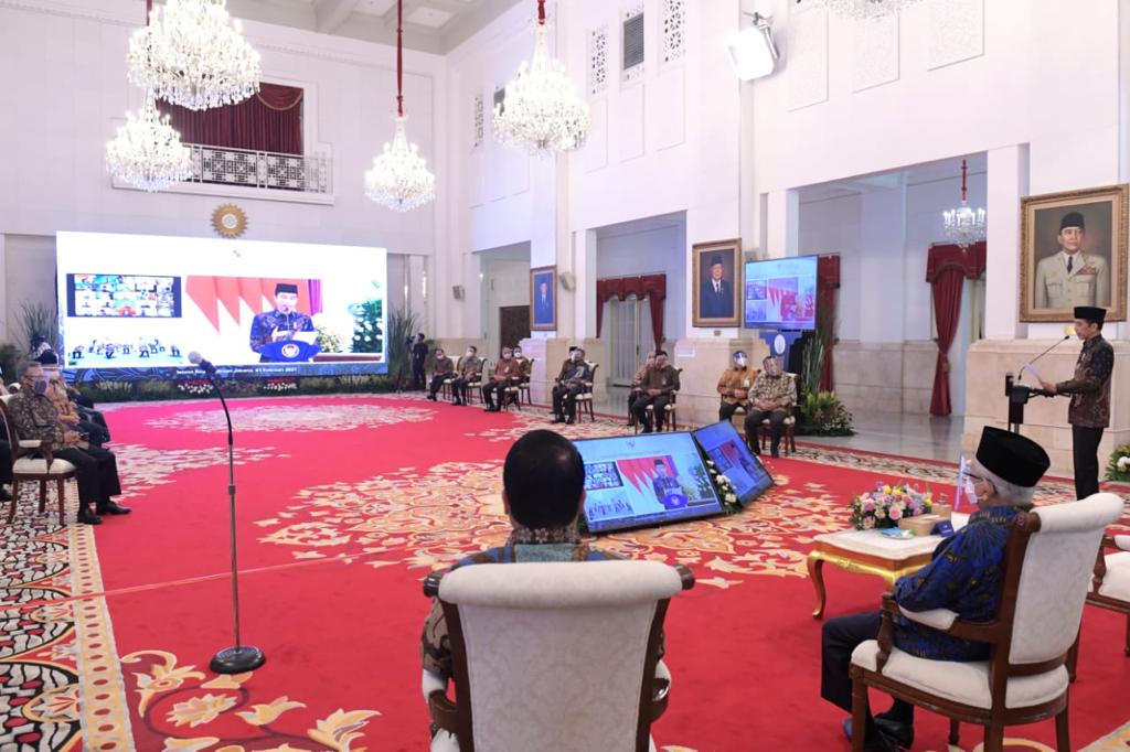 Presiden Joko Widodo Meresmikan Pendirian PT Bank Syariah Indonesia Tbk, Foto: Biro Pers, Media, dan Informasi Sekretariat Presiden